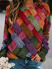 Alysa - Bedrucktes Sweatshirt aus Wolle
