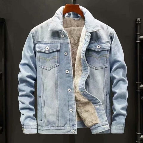 Mode - Winter Herren Denim Jacke