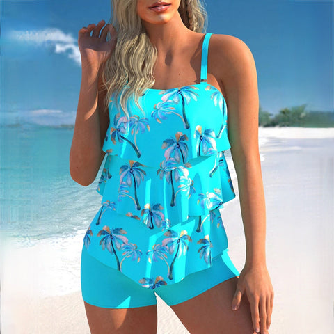 EMMA - Stilvoller blauer Tankini